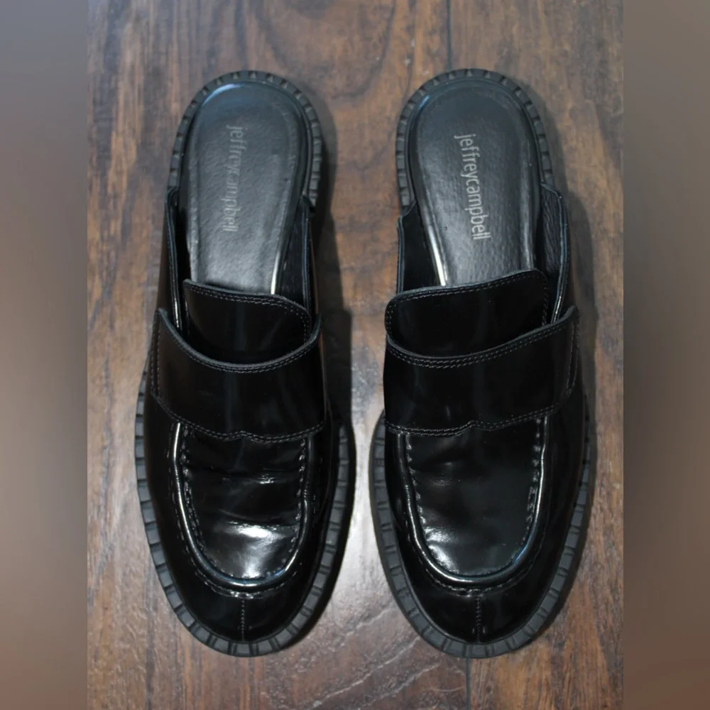 Jeffrey Campbell Biblio Penny Loafer Mules - Picture 6 of 10